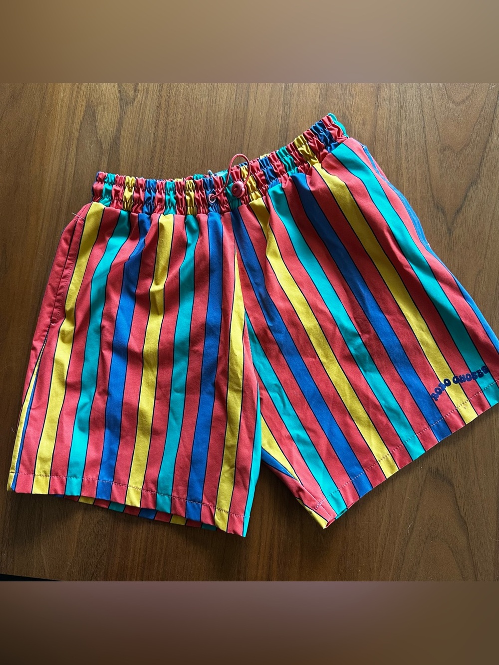 BOBO CHOSES Kids Multicolor Stripes Swim Board Shorts